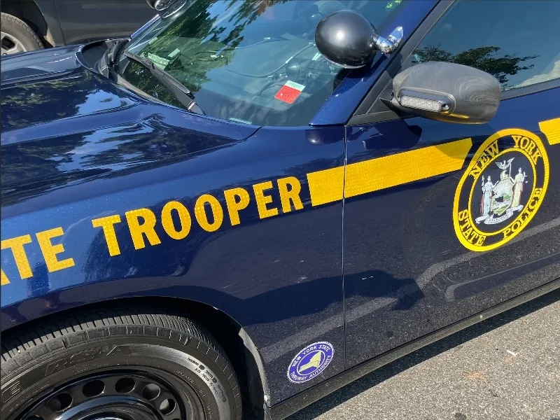 Police investigate a fatal head-on crash on Lakes Road in Monroe, New York