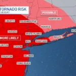 Severe Storms Could Again Batter the NYC Area Tuesday With Flash Flooding, 60 Mph Wind and Isolated Tornado Risk