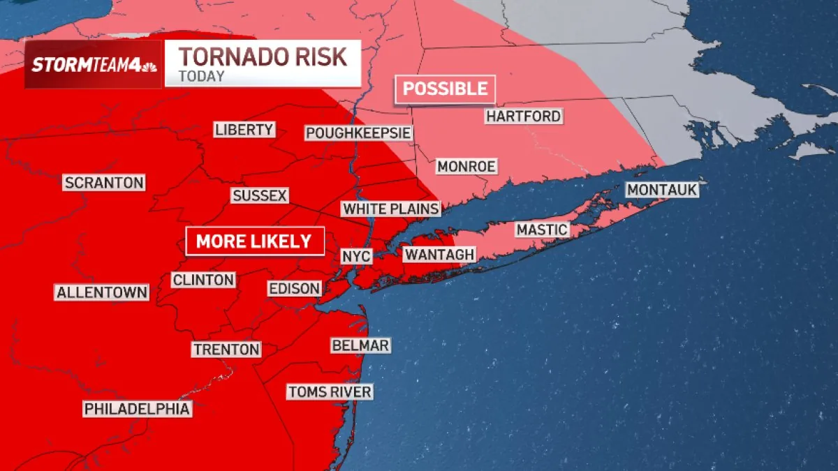 Dark storm clouds over New Jersey with rain expected to bring flooding and wind